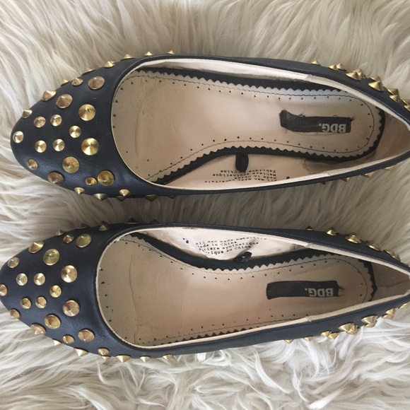 Urban Outfitter faux leather studded flats