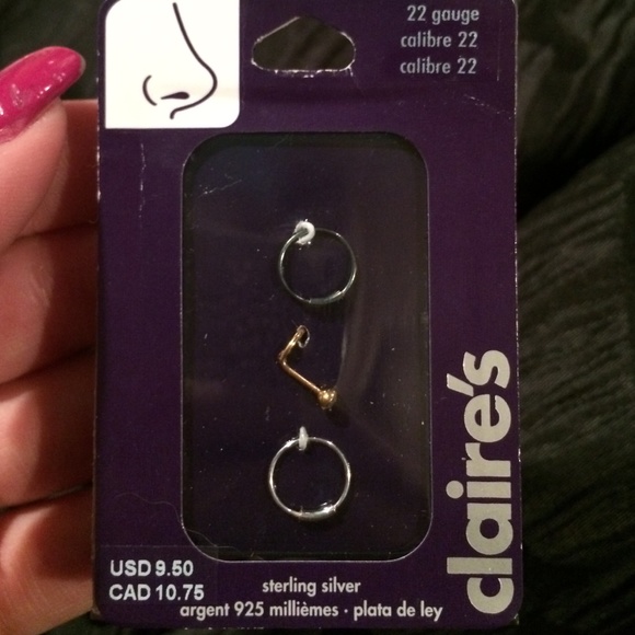 Set of 3 Nose Rings