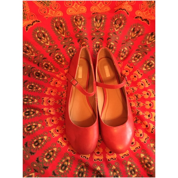 Cute little red flats from Urban Outfitters