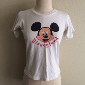 Vintage 60s Mickey Mouse Disneyland T Shirt Top