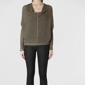 All saints cowl neck knit sweater