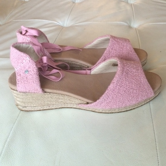 Ugg espadrille sandals ballerina pink 12 new