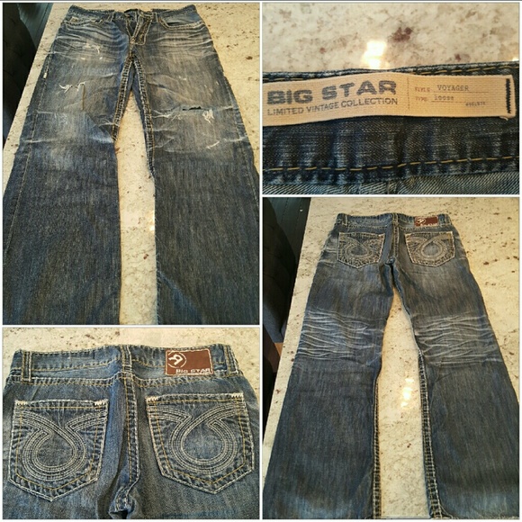 MEN'S 32R Big Star distressed denim