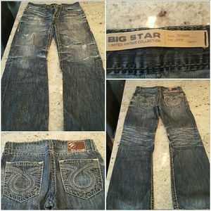 MEN'S 32R Big Star distressed denim
