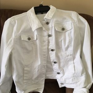 White denim jacket
