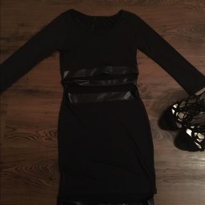 Sexy black bodycon cutout dress!