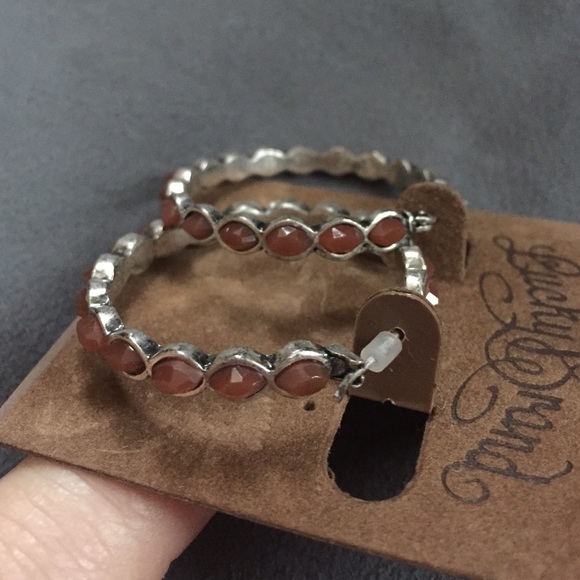 Lucky brand earrings silver hoops NEW_2