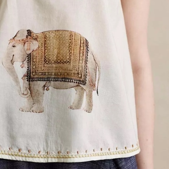 NWT anthropologie Leifsdottir Elefant Tank 2!