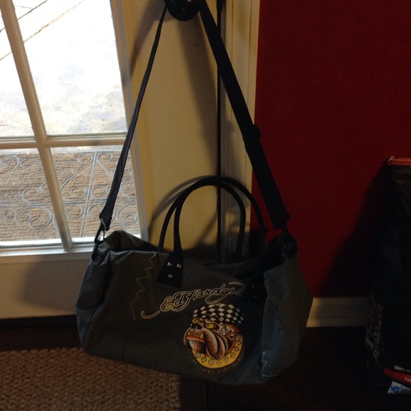 Ed Hardy Duffel - grey