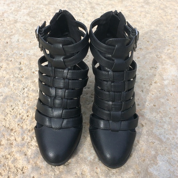 Charlotte Russe Chunky Heel Ankle Boots