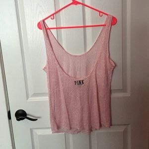 Pink by Victoria's Secret scoop back tank
