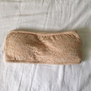 Tan Lace Bandeau