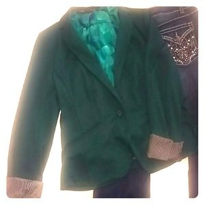 Maurice's Forest Green Blazer/Jacket LARGE
