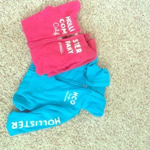 2 hollister full zip sweatshirts