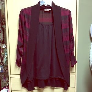 Really cute Cato shirt with built-in shell.