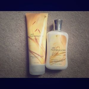 Bath and Body Works wild honeysuckle lotions