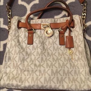 Michael KORS large Hamilton logo tote