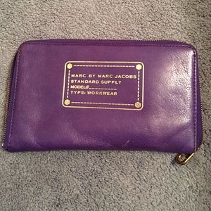 Marc Jacobs large purple wallet