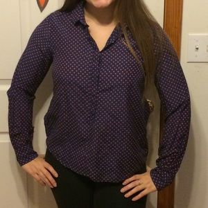 J. Crew polka dot blouse