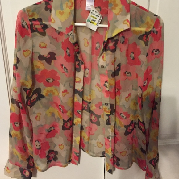 Blouse with halter contrast top to match