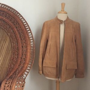 ✨price drop✨ Tan suede jacket