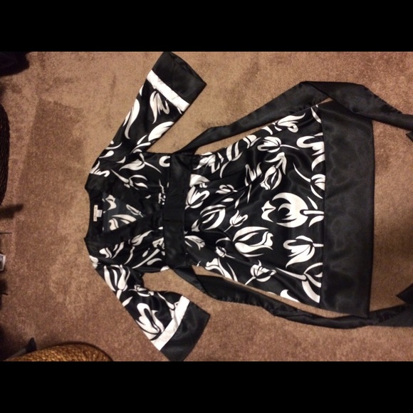 Black and white dress