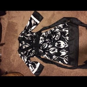 Black and white dress