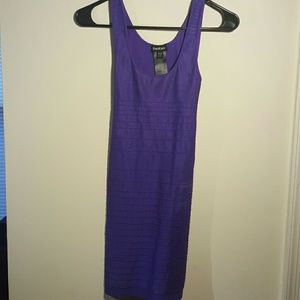 Bebe ribbed body con dress