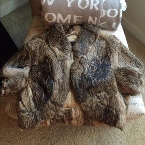 Rabbit fur vest