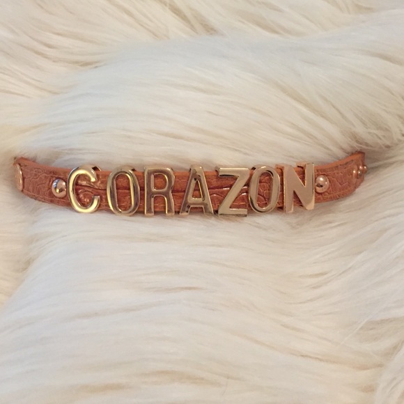 BCBGeneration Corazon Orange snake bracelet