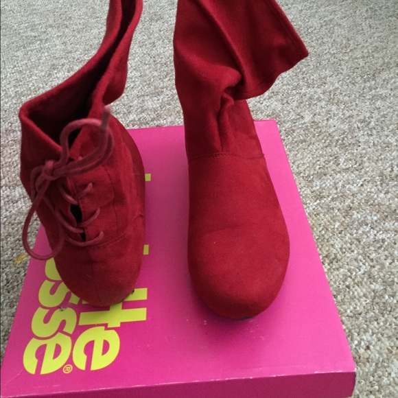 Red Charlotte Russe boots