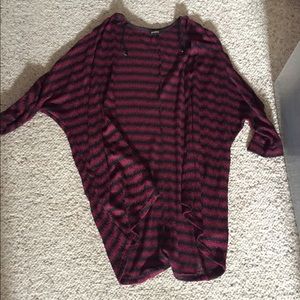 Striped 3/4 cardigan