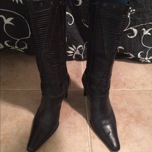 Black, Heeled Boots