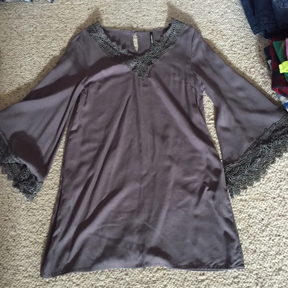 Lace trim dress/tunic