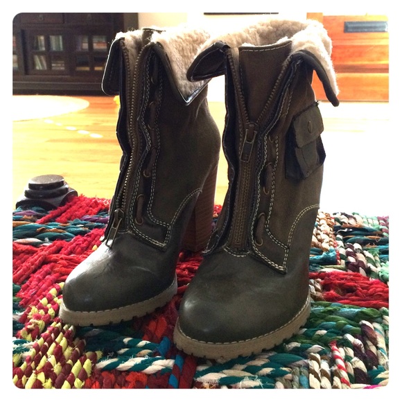 Kenzie Shearling Cuff Boots