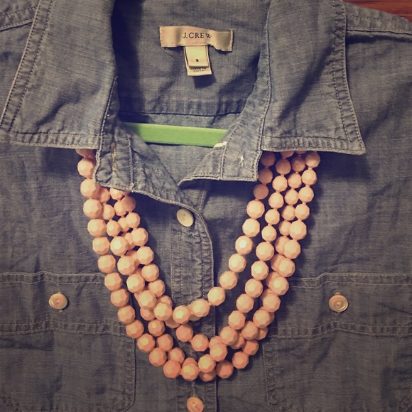 H&M Pretty Blush Pink Layered Bauble necklace!!
