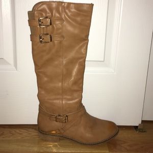 Tan boots