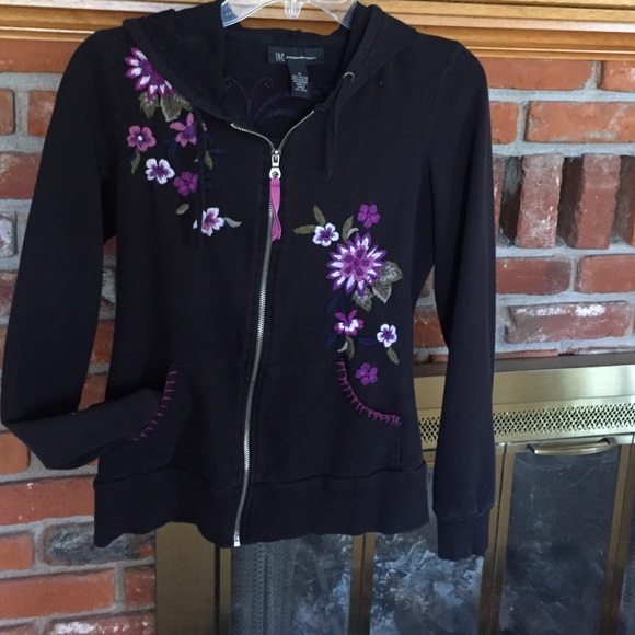INC jacket with threaded detail.