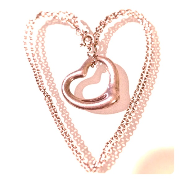 Authentic Tiffany Elsa Peretti Heart Necklace