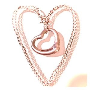 Authentic Tiffany Elsa Peretti Heart Necklace