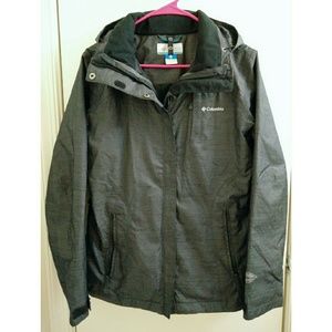 Columbia Rain Jacket, S, grey