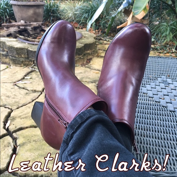 Leather ankle boots