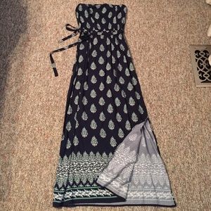 Old Navy Strapless Maxi Dress with tie