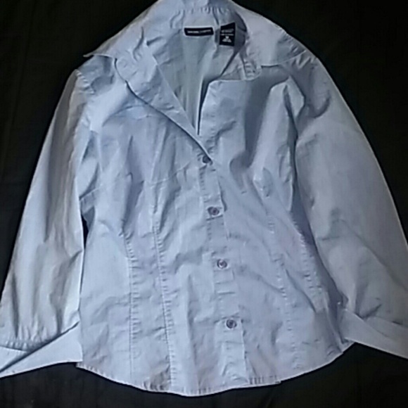 New york and company denim long sleeve shirt !(: