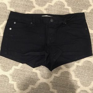 Black Jean Shorts