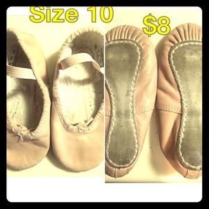 Pink Ballet shoes size 10 Toddler !