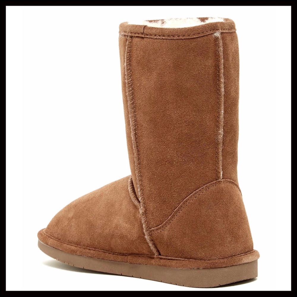 GENUINE SUEDE SHEARLING LINED SHORT BOOTS A2C - Picture 3 of 8