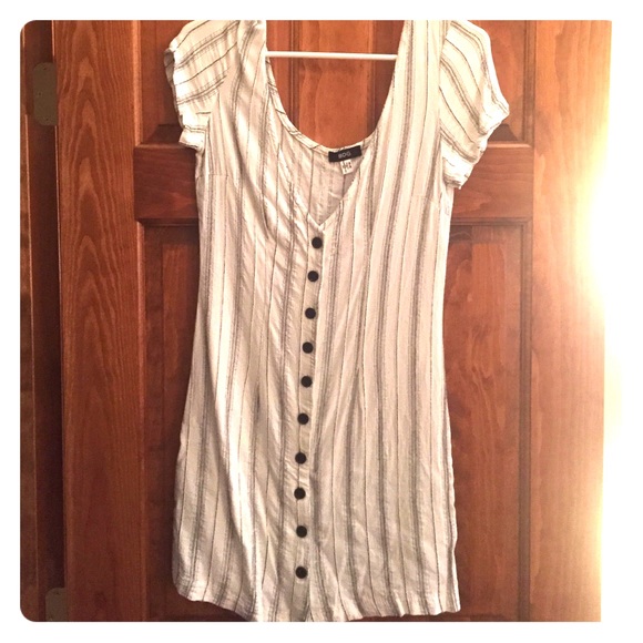 BDG menswear stripe button up dress