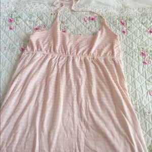 Light pink halter top dress