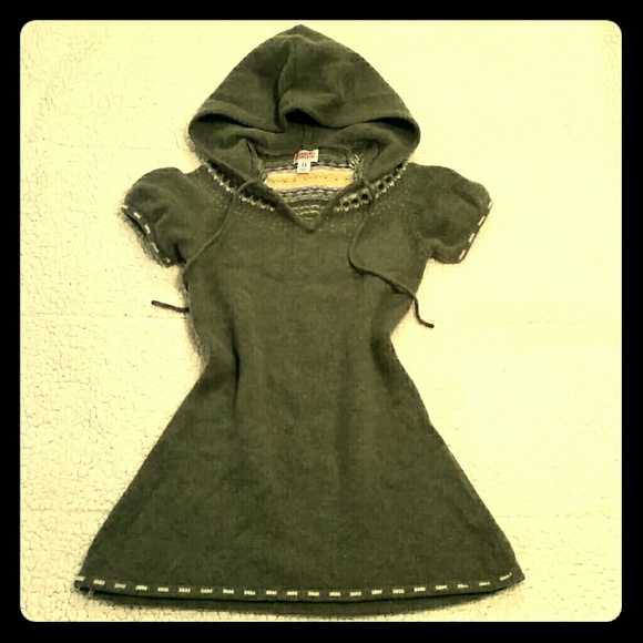 Hooded Green Sweater Tunic - Picture 2 of 4